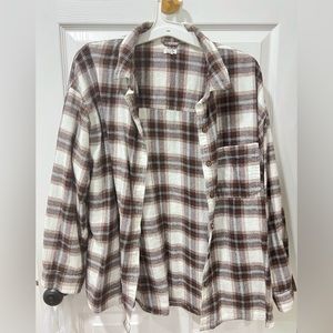 Brown & White Flannel from GARAGE